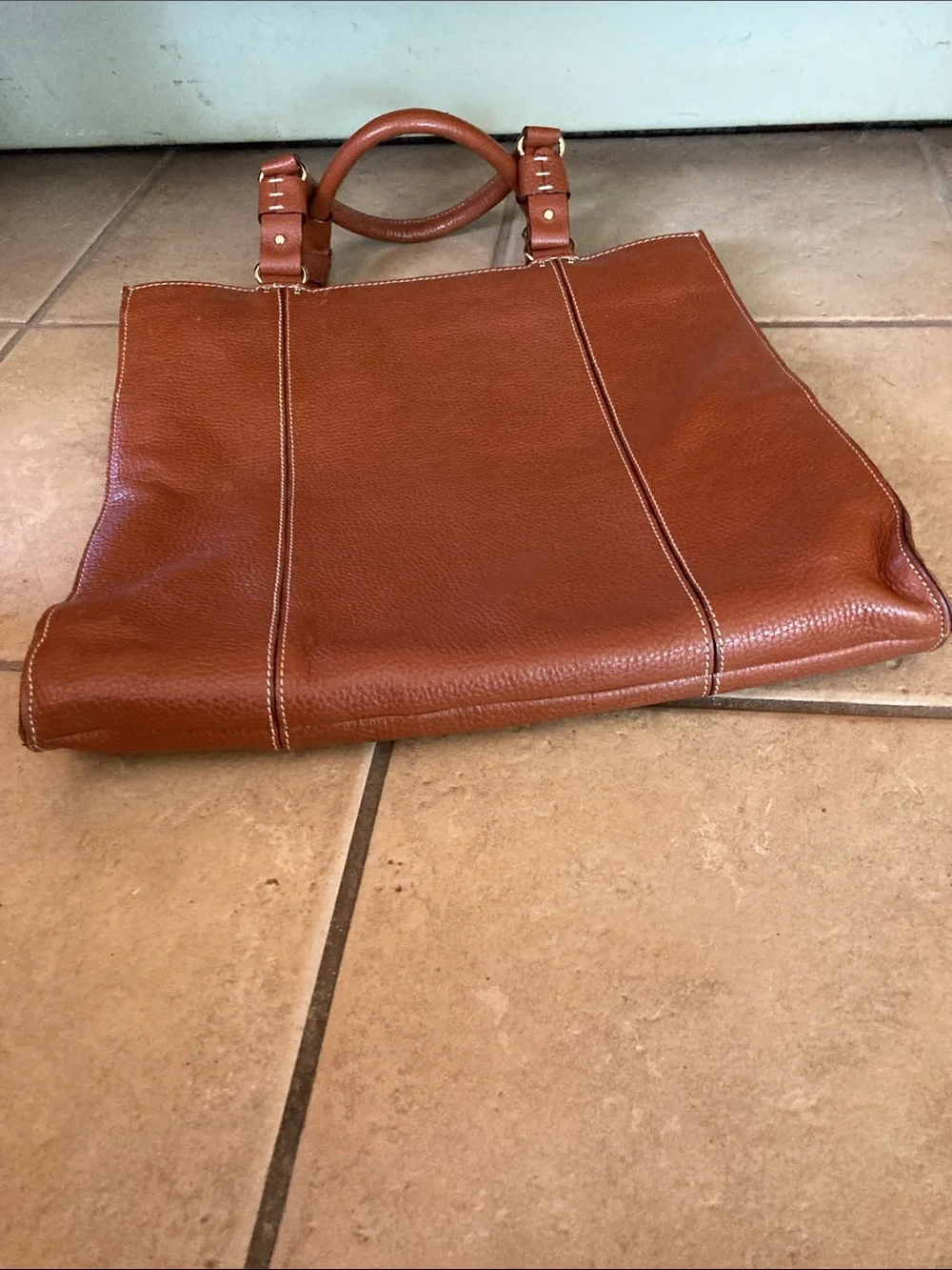 kate spade Cognac Leather Tote Bag